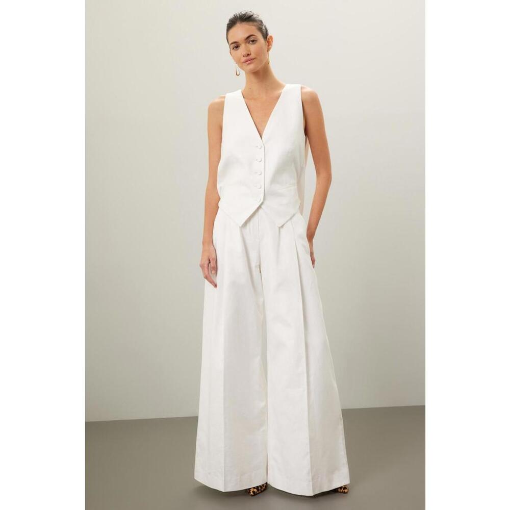 Nina Ricci Cady Drapped Open-Back Vest Size 36 (missing buttons) - Picture 2 of 7